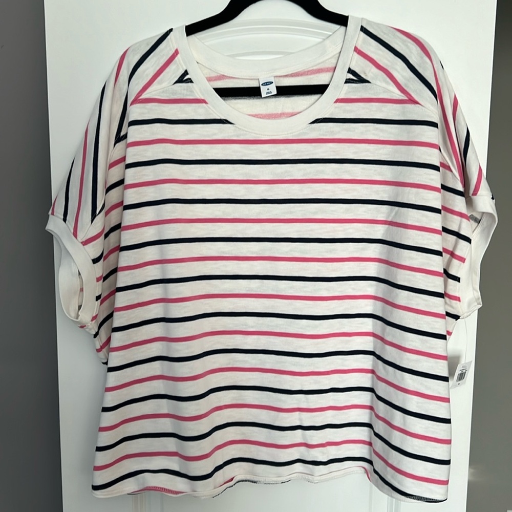 Old Navy, cropped, short sleeve sweatshirt, XL, NWT